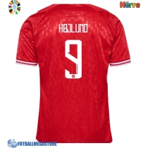 Fotballdrakt Herre Danmark Rasmus Hojlund #9 Hjemmedrakt EM 2024 Kortermet